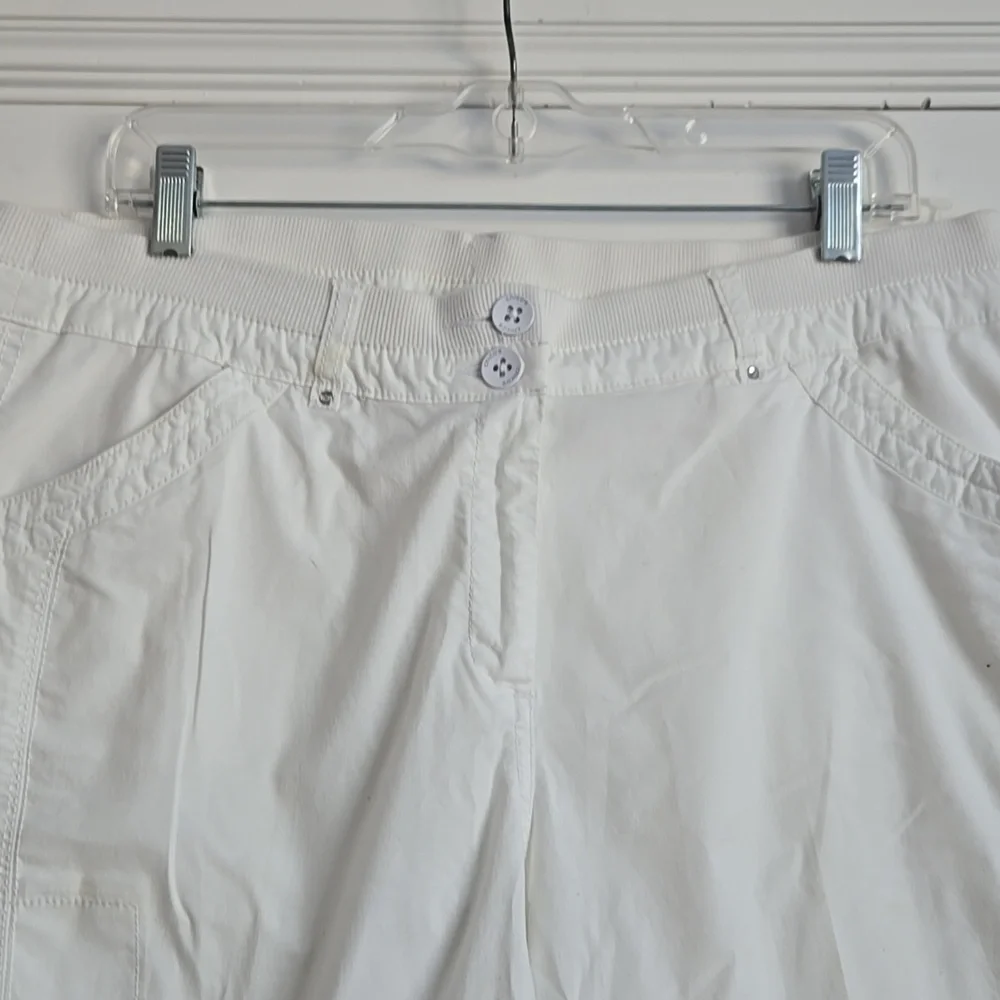 White Cargo Pants - Picture 3 of 10